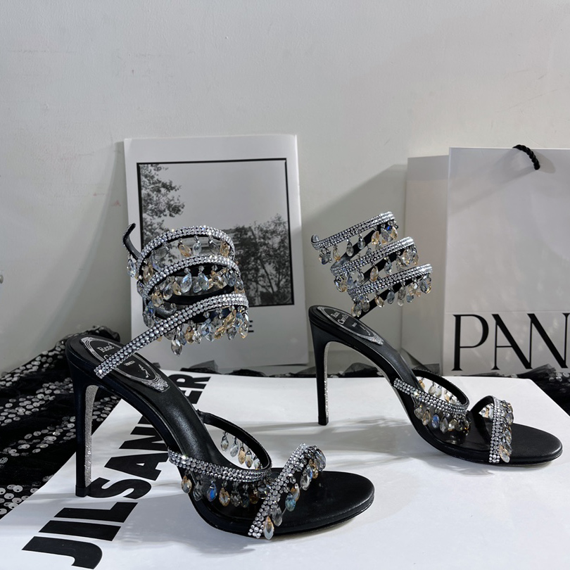 Rene Caovilla Stiletto Heel Sandals - DesignerGu