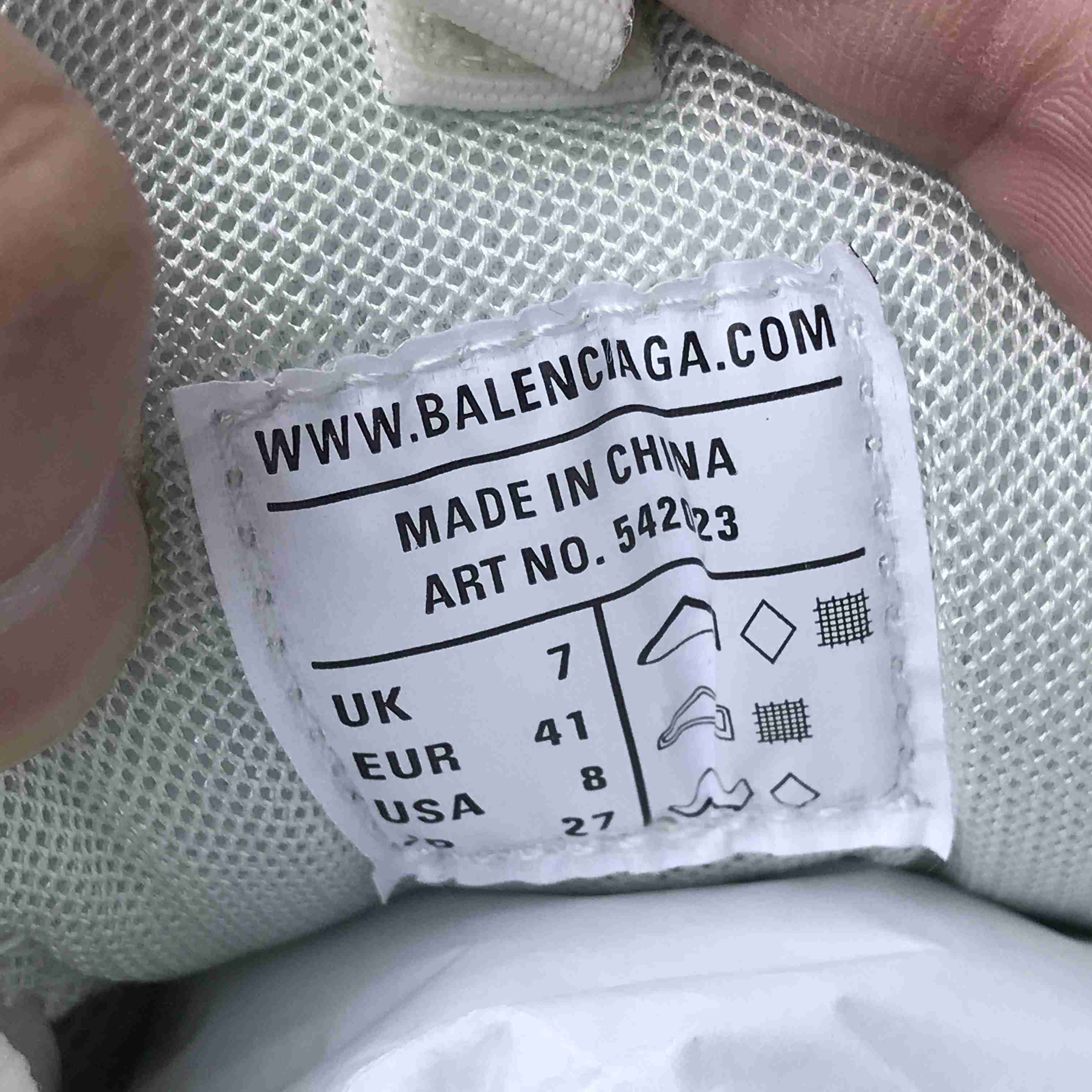 Balenciaga Track Sneaker In Off-White And Dark Grey Mesh And Nylon - DesignerGu