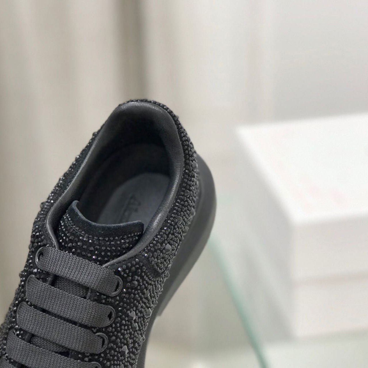 Alexander Mqueen Glitter Oversized Sneakers - DesignerGu