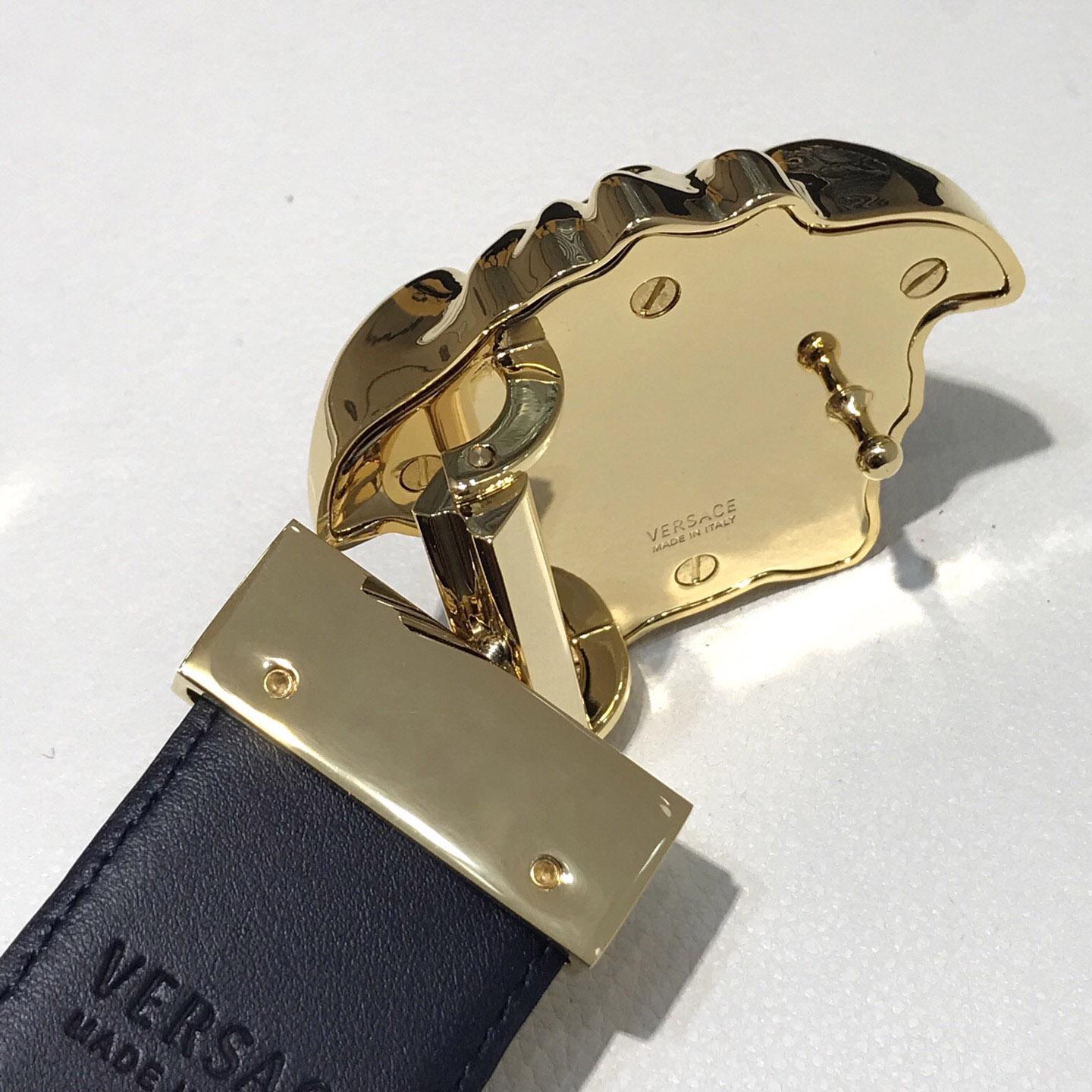 Versace Reversible Leather Belt  - DesignerGu