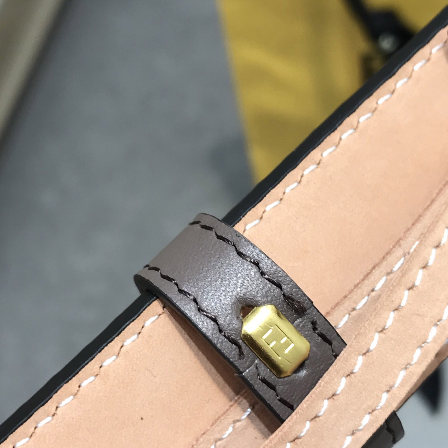 Fendi Brown Leather Belt - DesignerGu