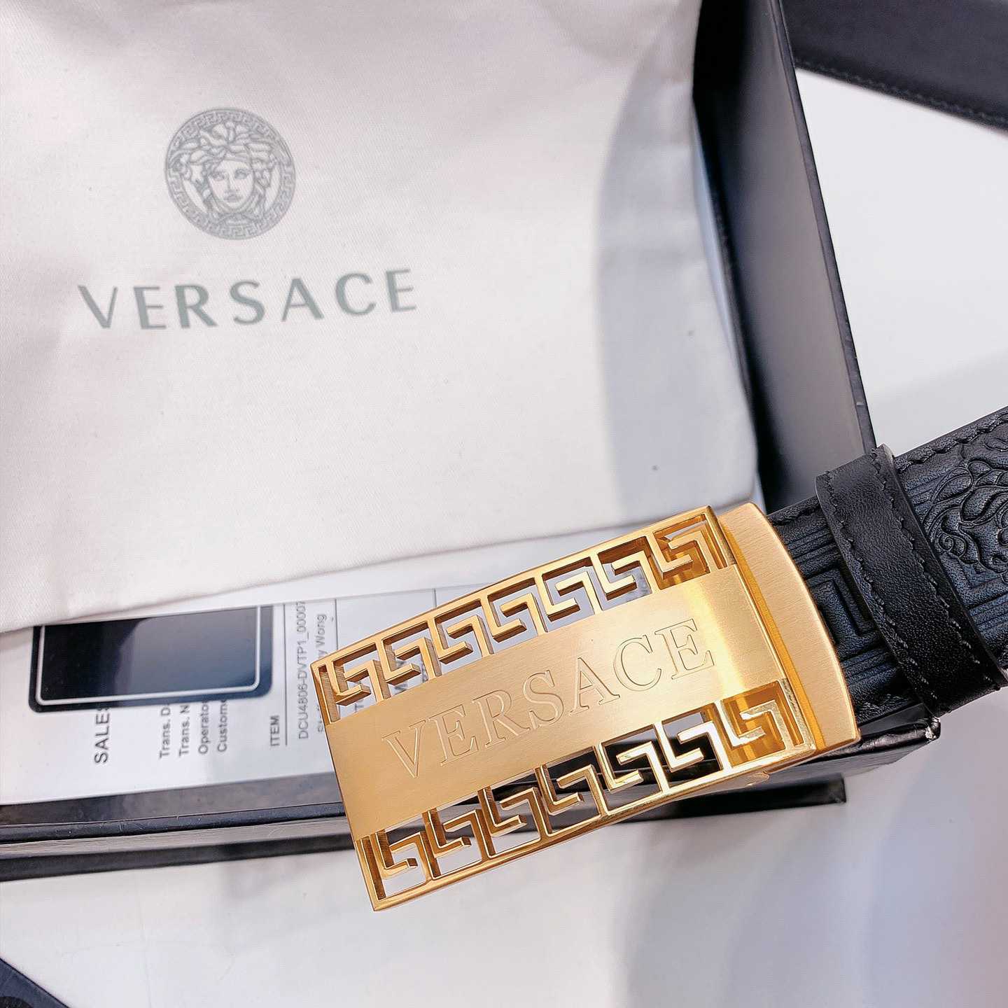 Versace Leather Belt - DesignerGu