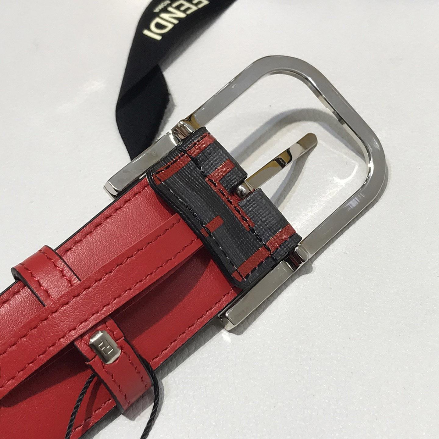 Fendi Reversible Leather Belt - DesignerGu