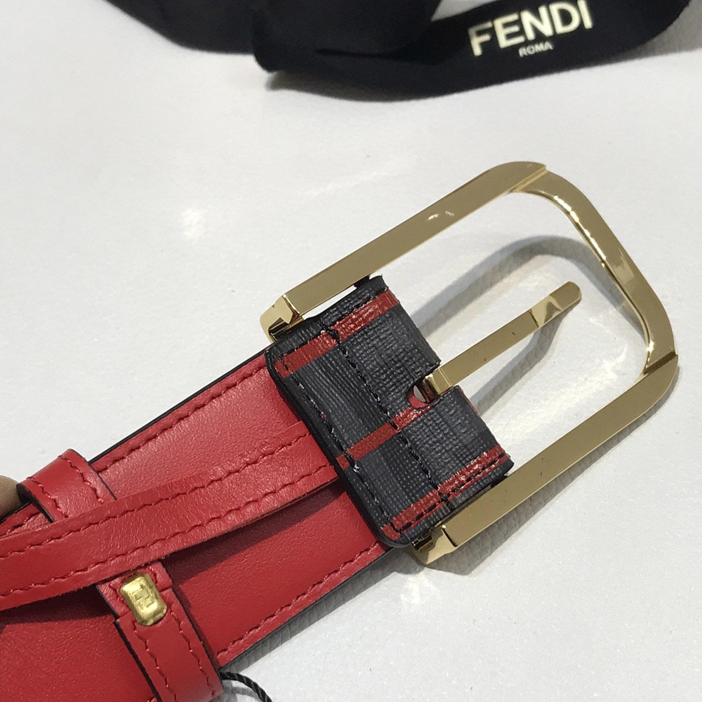 Fendi Reversible Leather Belt - DesignerGu