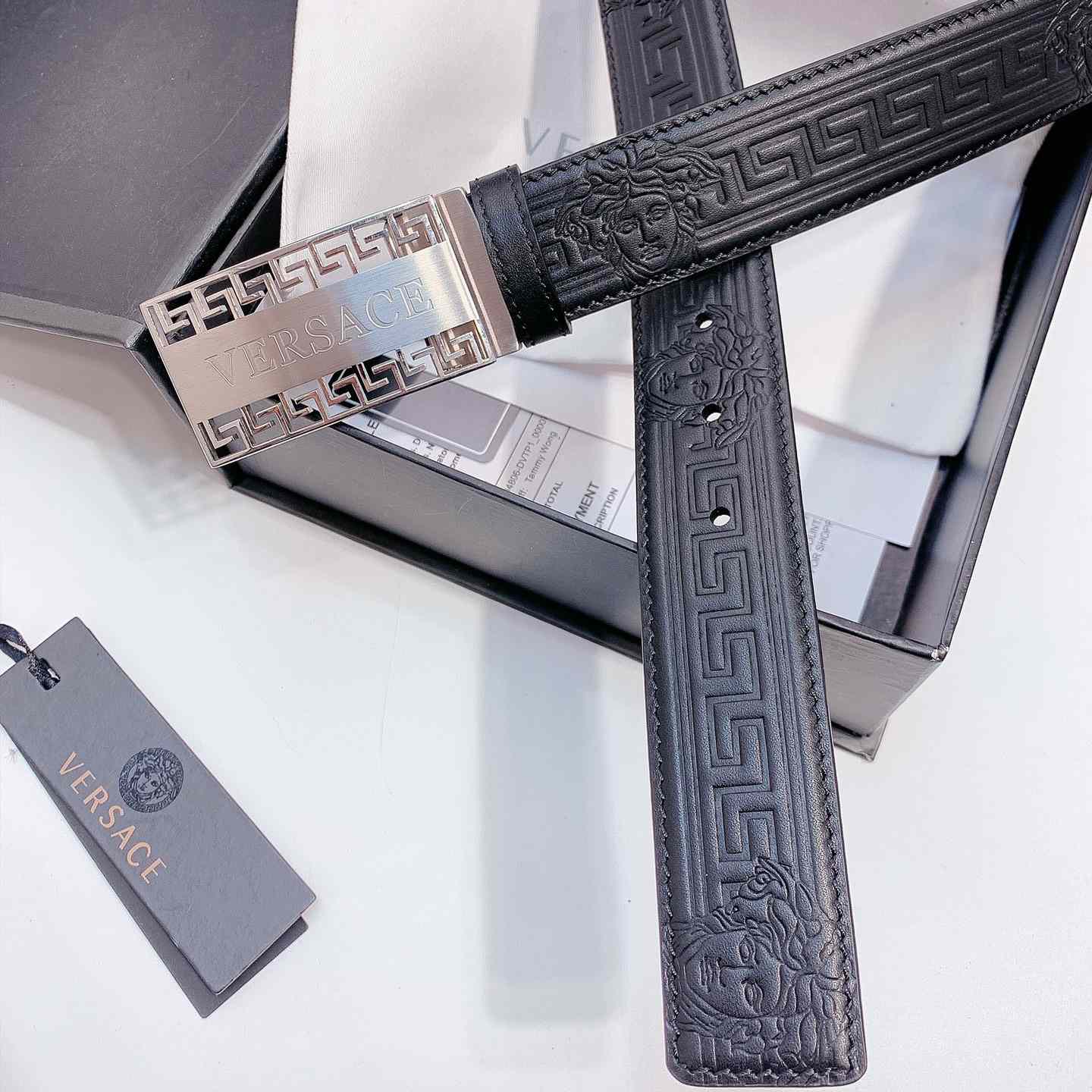 Versace Leather Belt - DesignerGu