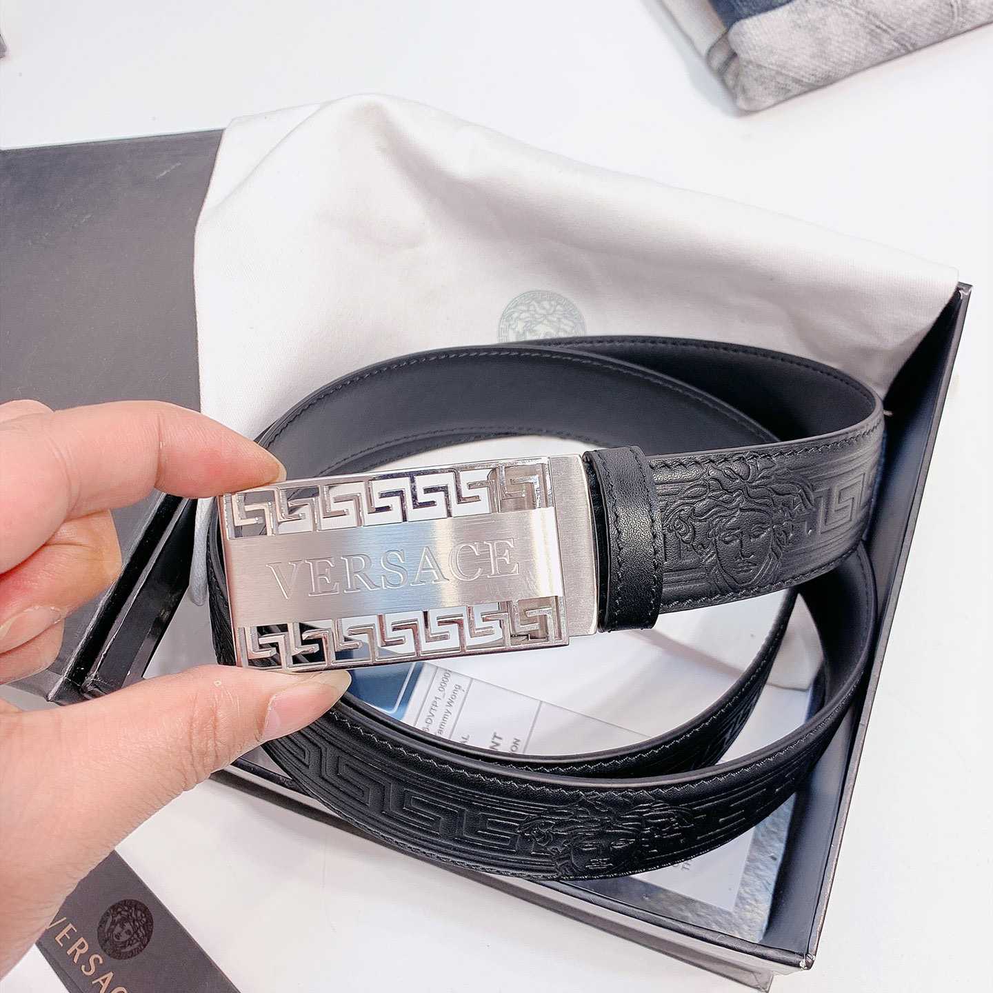 Versace Leather Belt - DesignerGu