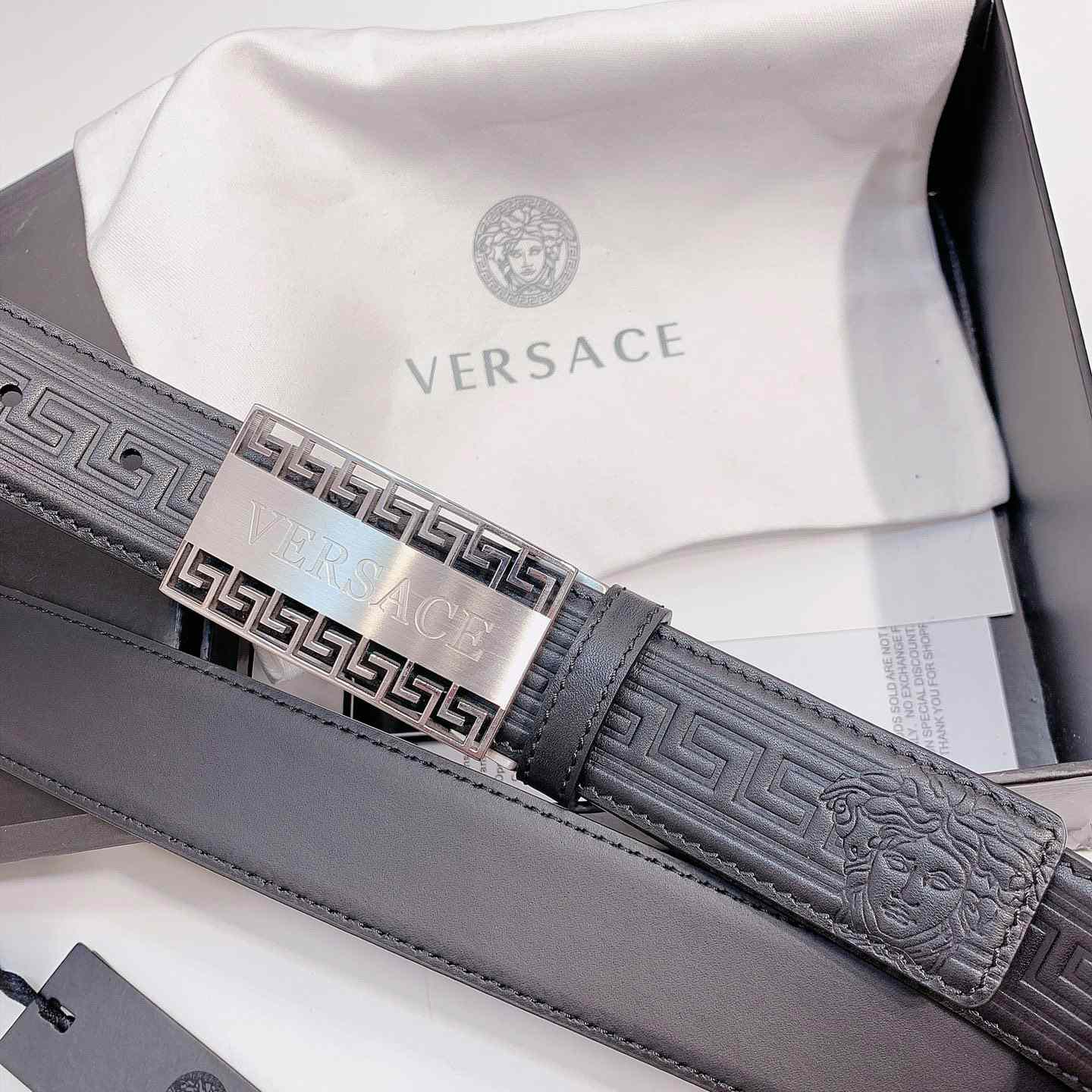 Versace Leather Belt - DesignerGu