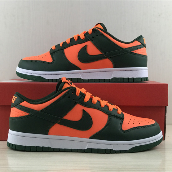 Nike Dunk Low “Miami Hurricanes” Sneaker   DD1391-300 - DesignerGu