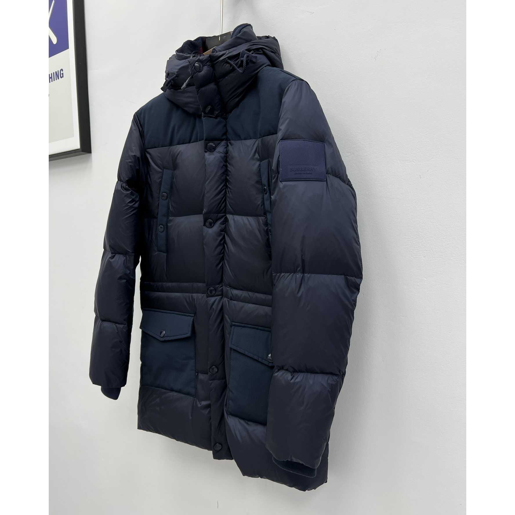 Burberry Logo Appliqué Nylon Puffer Coat - DesignerGu