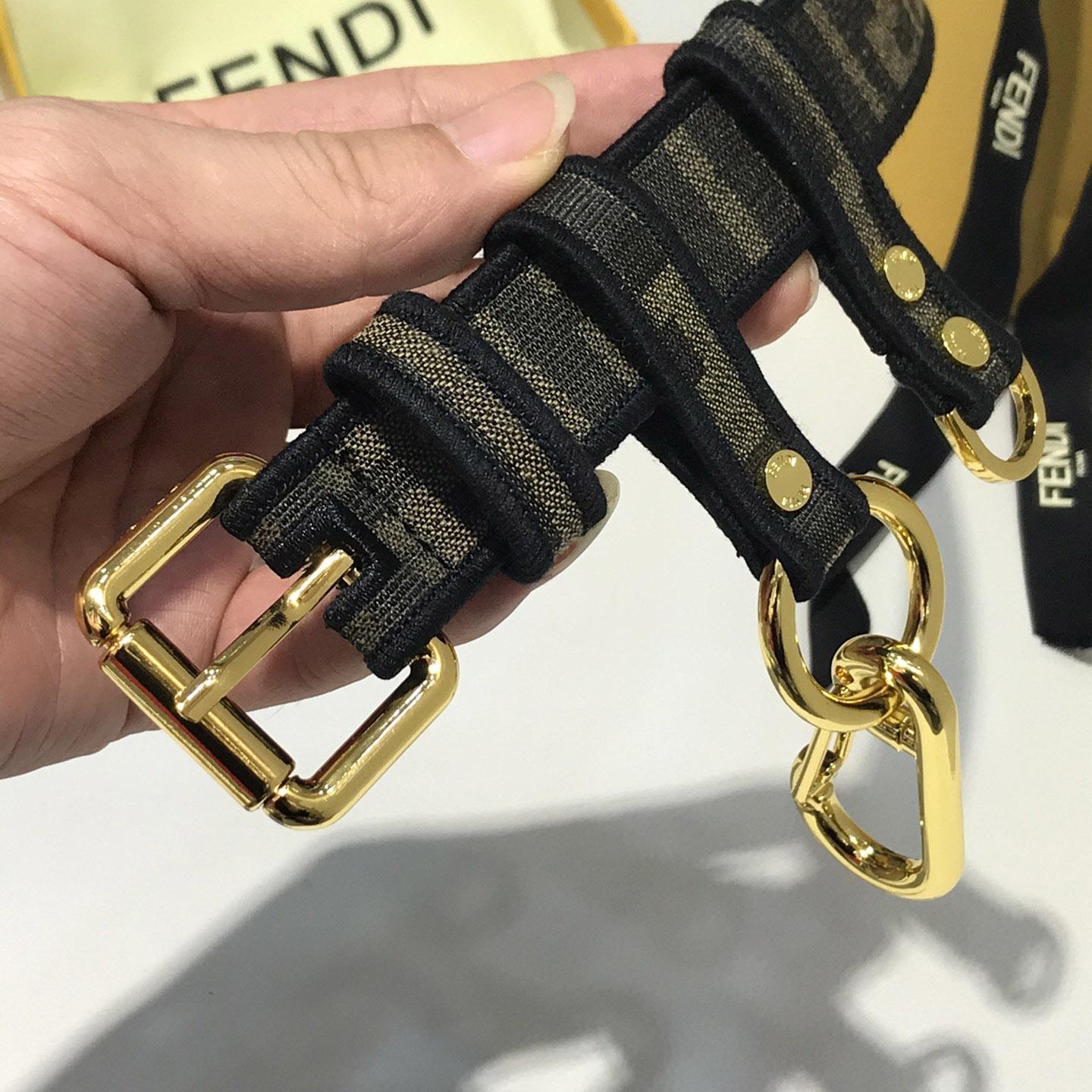 Fendi FF Jacquard Fabric Belt - DesignerGu