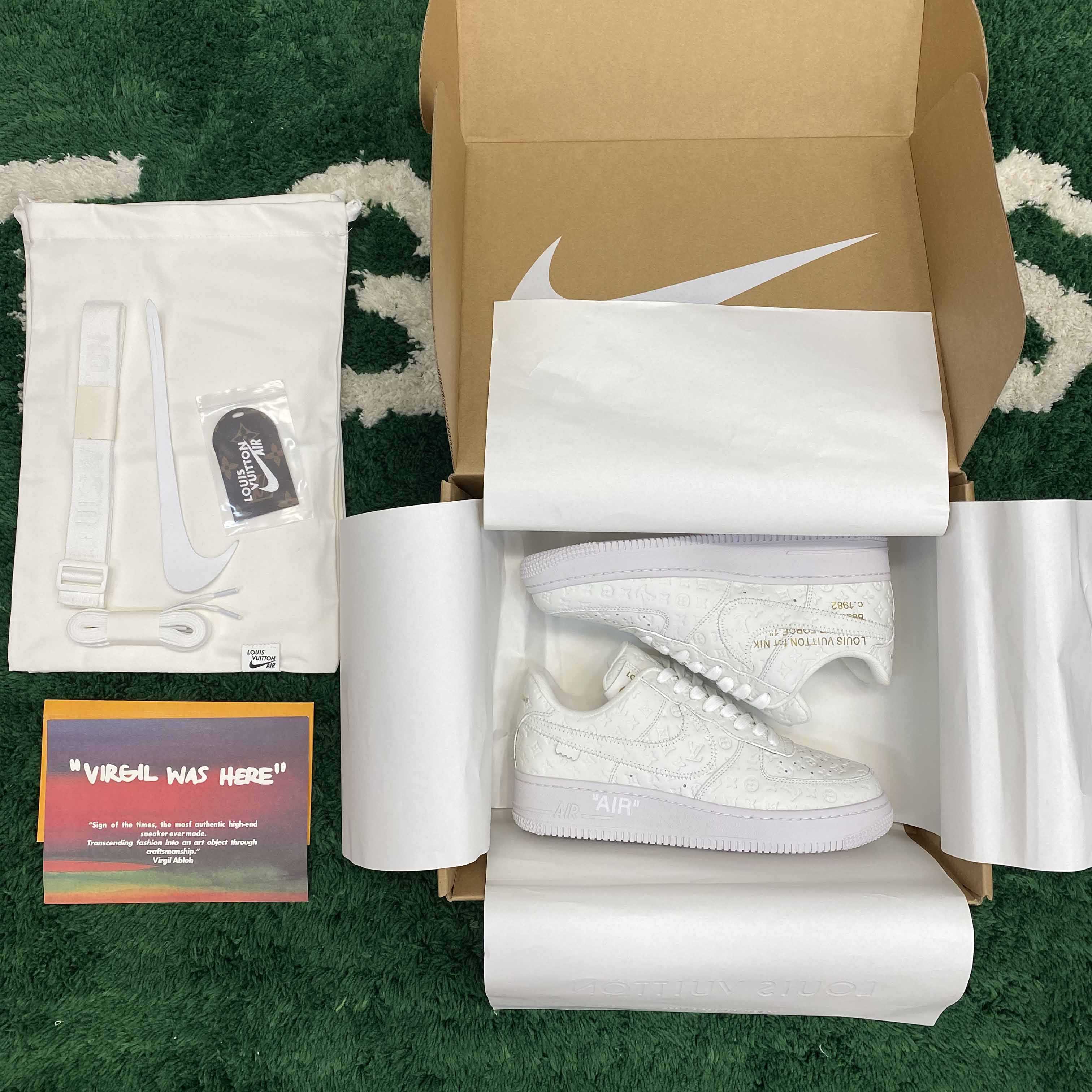  Louis Vuitton LV x Nike Air Force 1 x off-white Sneaker       1A9V - DesignerGu