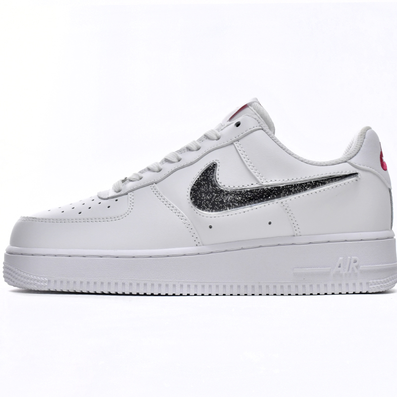 Nike Air Force 1 Low White Metallic Silver Sneaker      DC9651-100 - DesignerGu