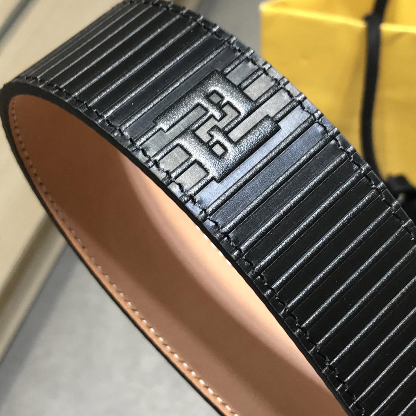 Fendi Black Leather Belt - DesignerGu