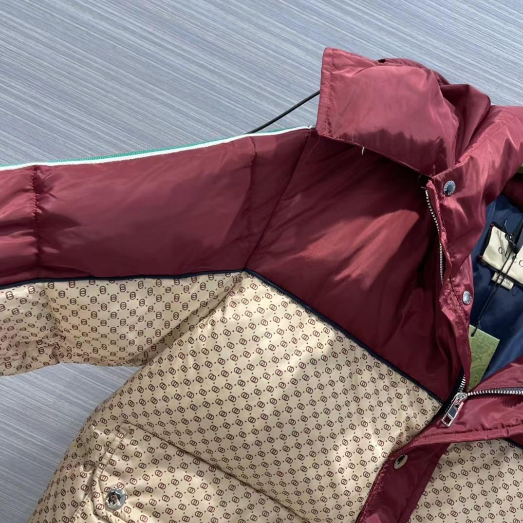 Gucci Jumbo GG Canvas Down Jacket - DesignerGu