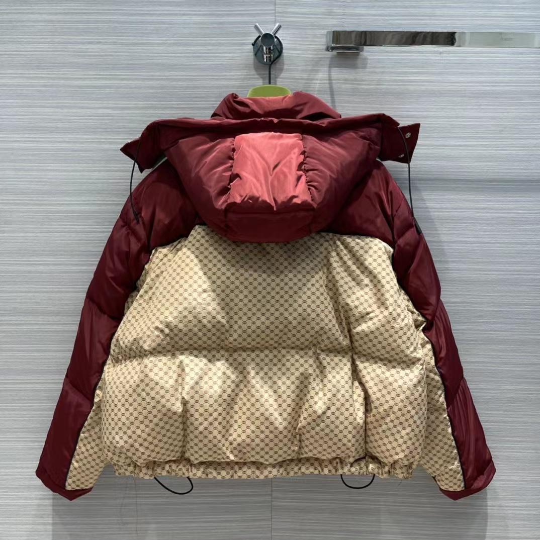 Gucci Jumbo GG Canvas Down Jacket - DesignerGu