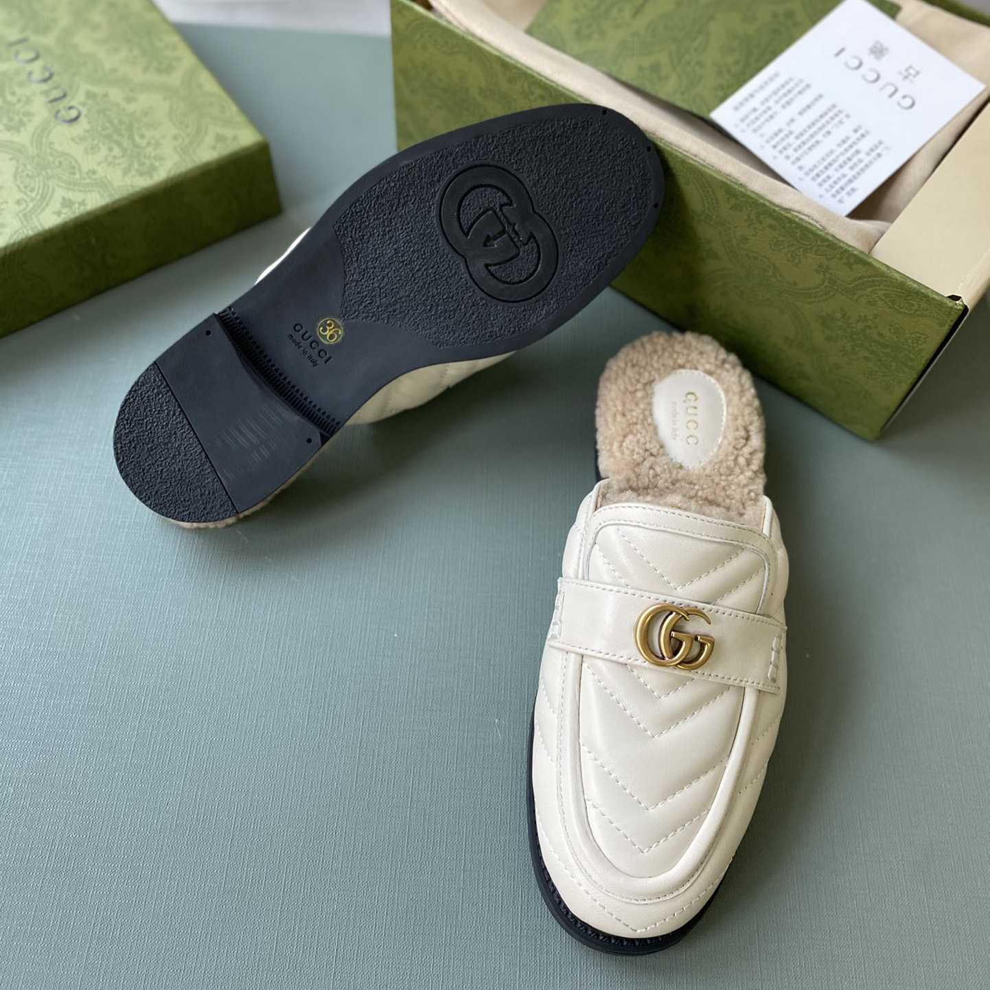 Gucci Women's Double G Slippers - DesignerGu