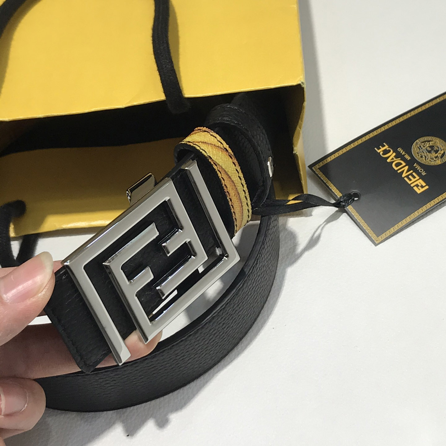 Versace Fendace Reversible Belt - DesignerGu