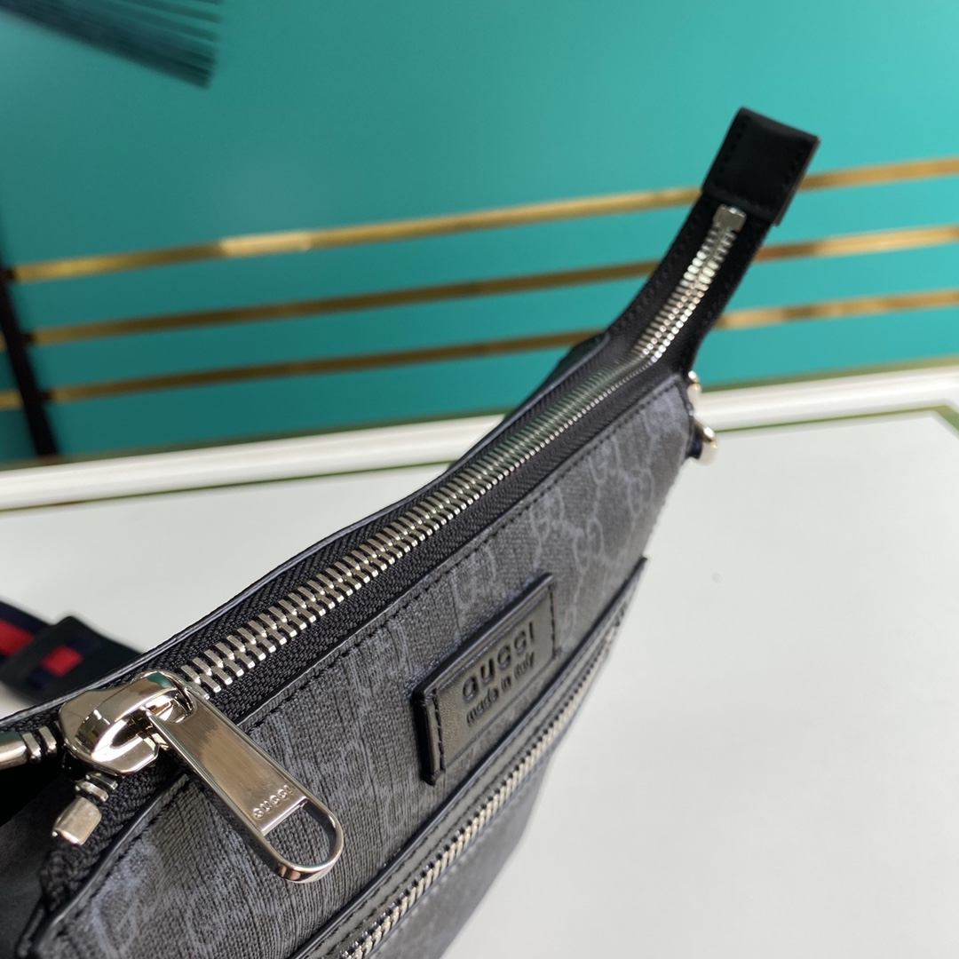 Gucci GG Black Small Messenger Bag(21-23-4cm) - DesignerGu