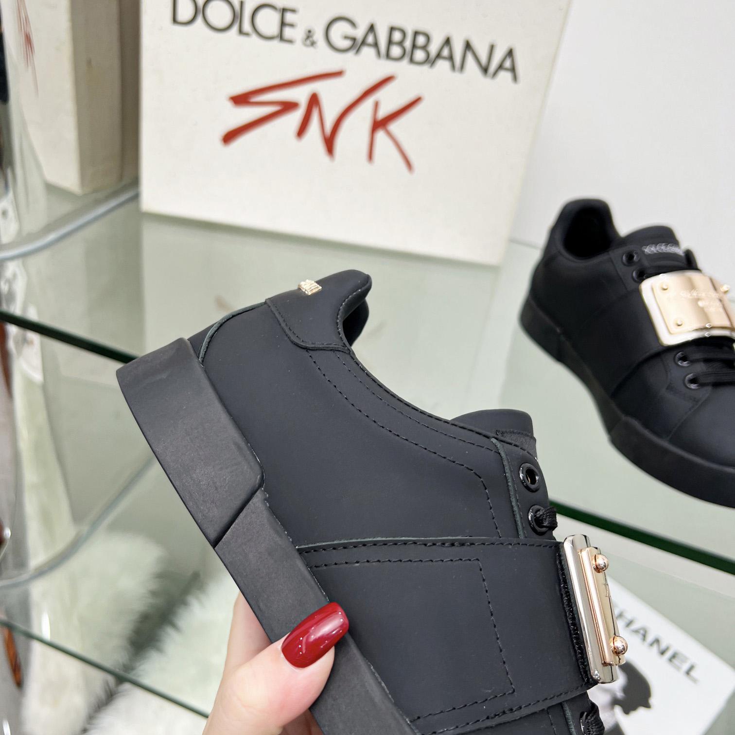 Dolce & Gabbana Portofino Leather Sneakers - DesignerGu