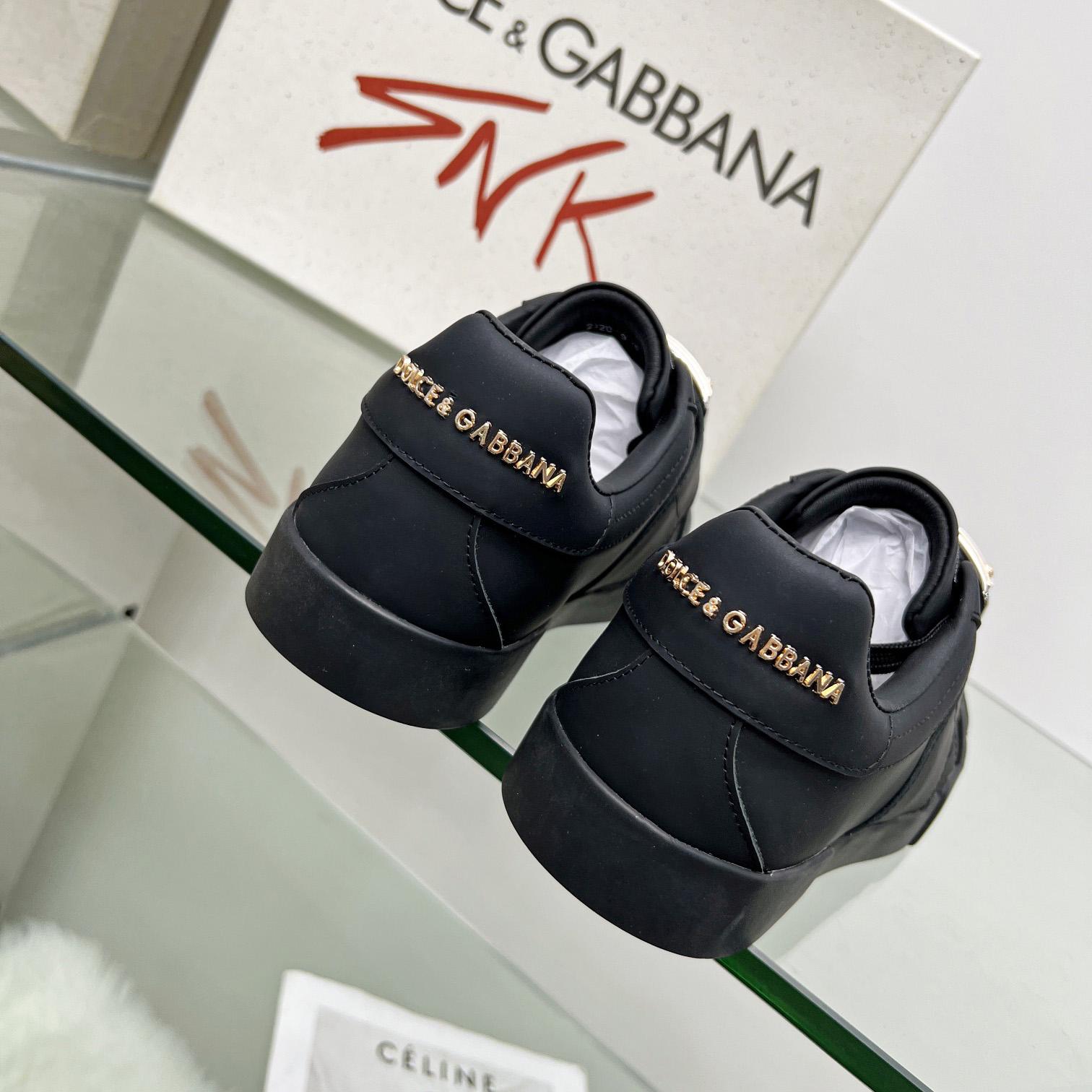 Dolce & Gabbana Portofino Leather Sneakers - DesignerGu