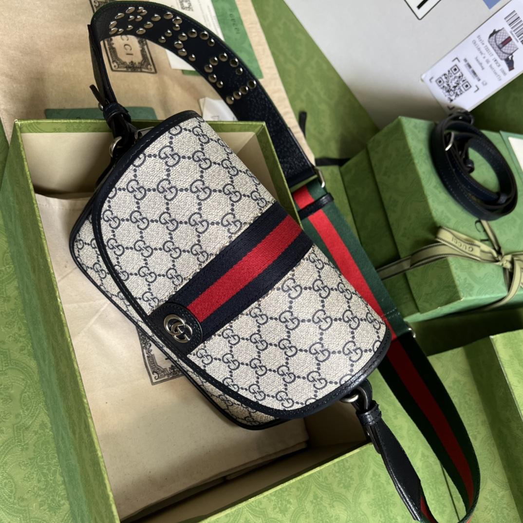 Gucci Ophidia Mini GG Shoulder Bag(23-17-7cm)    - DesignerGu