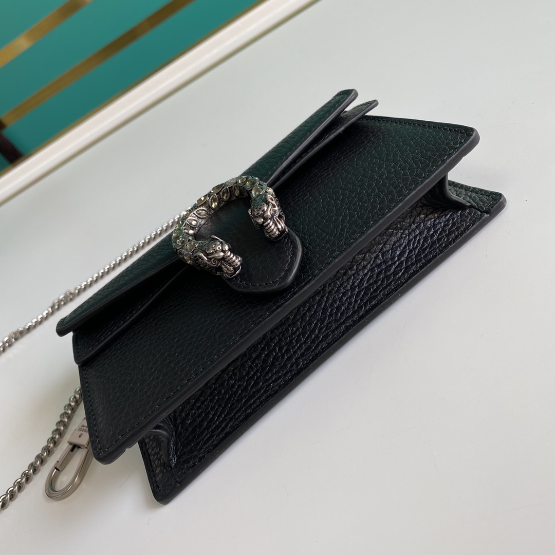 Gucci Dionysus Leather Super Mini Bag(16.5-10-4.5cm)    - DesignerGu