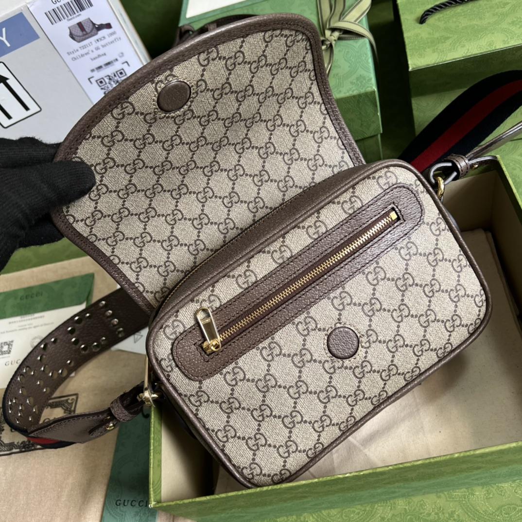 Gucci Ophidia Mini GG Shoulder Bag(23-17-7cm)    - DesignerGu