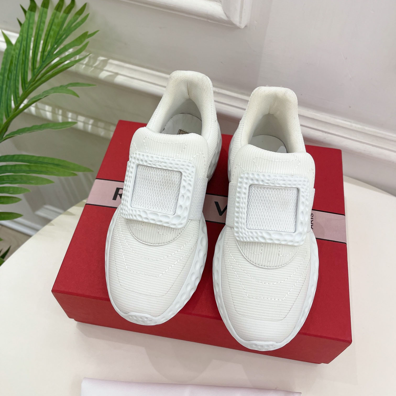 Roger Vivier Viv Run Moonlight Sneaker - DesignerGu