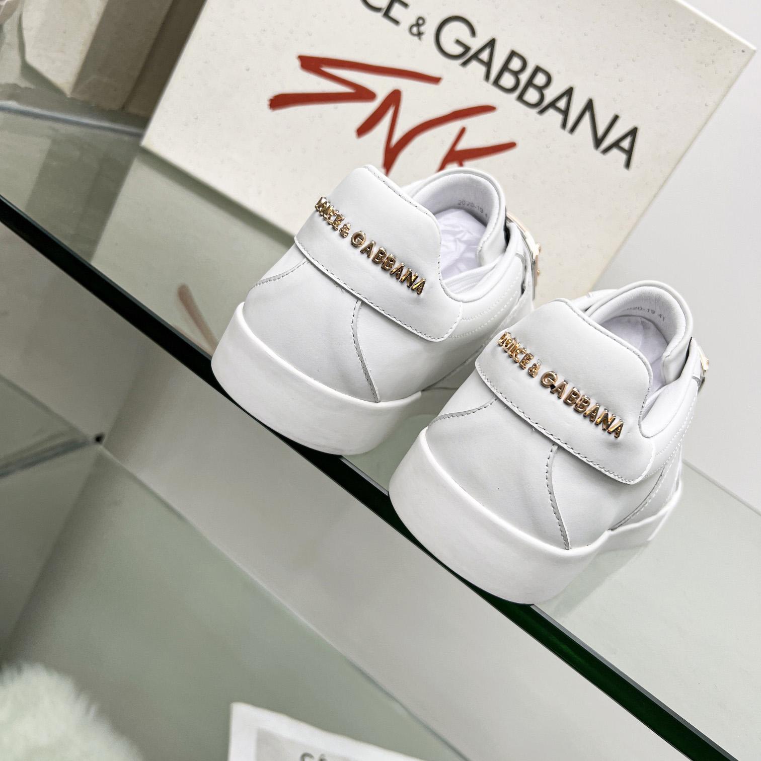 Dolce & Gabbana Portofino Leather Sneakers - DesignerGu