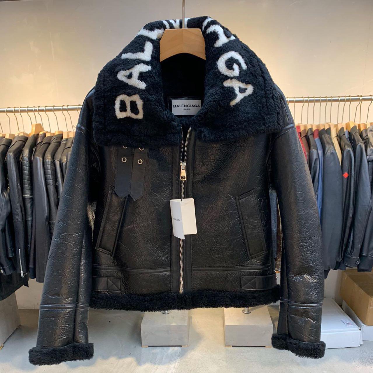 Balenciaga Jacket In Black Calfskin - DesignerGu