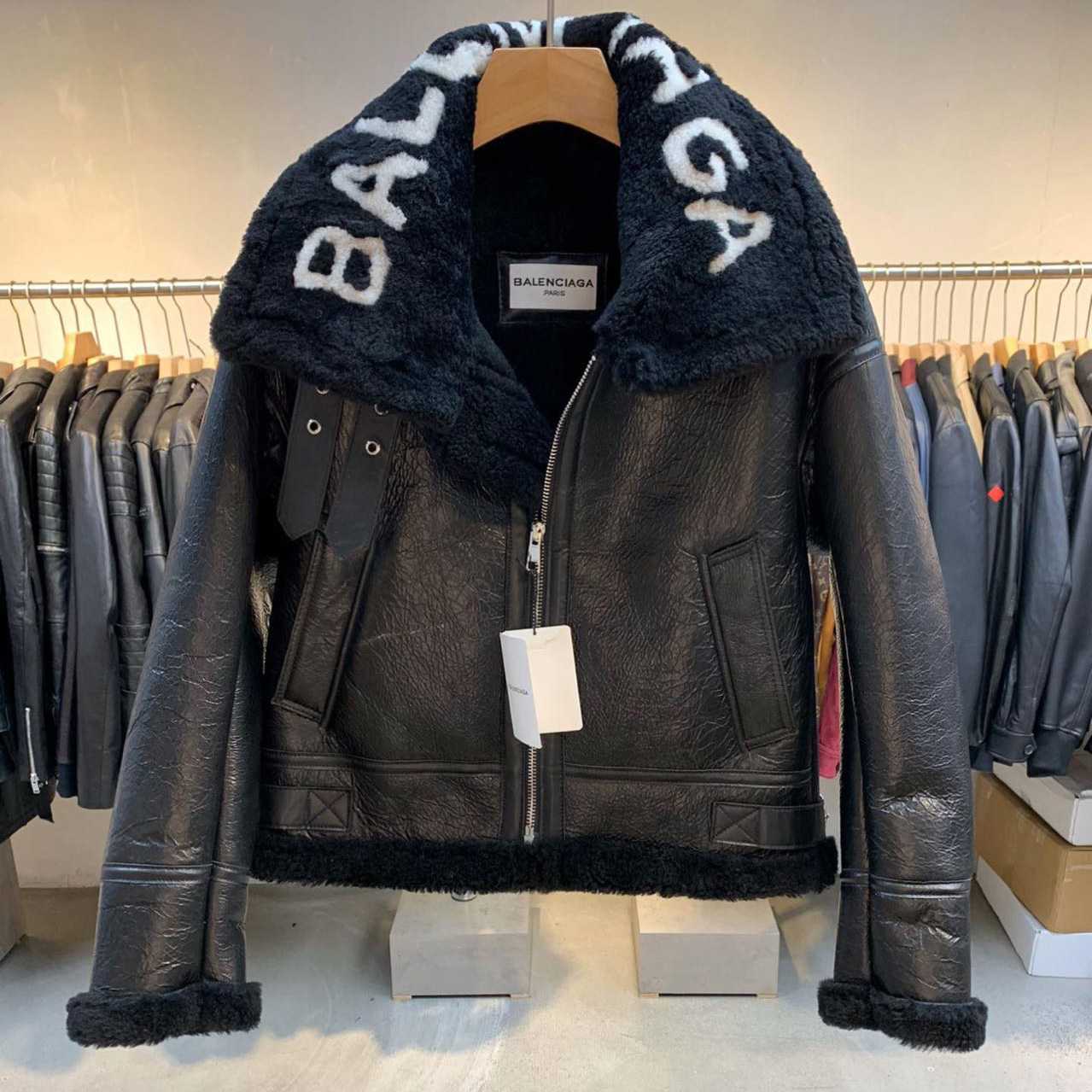 Balenciaga Jacket In Black Calfskin - DesignerGu