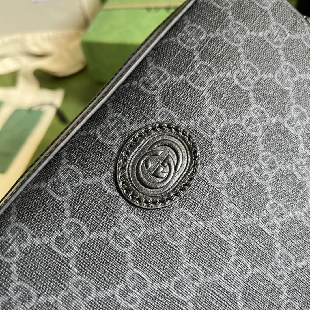 Gucci Shoulder Bag With Interlocking G(24.5-16-4.5cm)   - DesignerGu