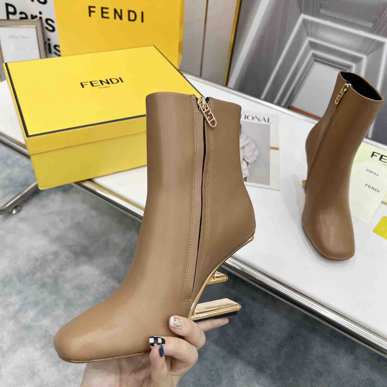 Fendi First High-Heeled Boots - DesignerGu