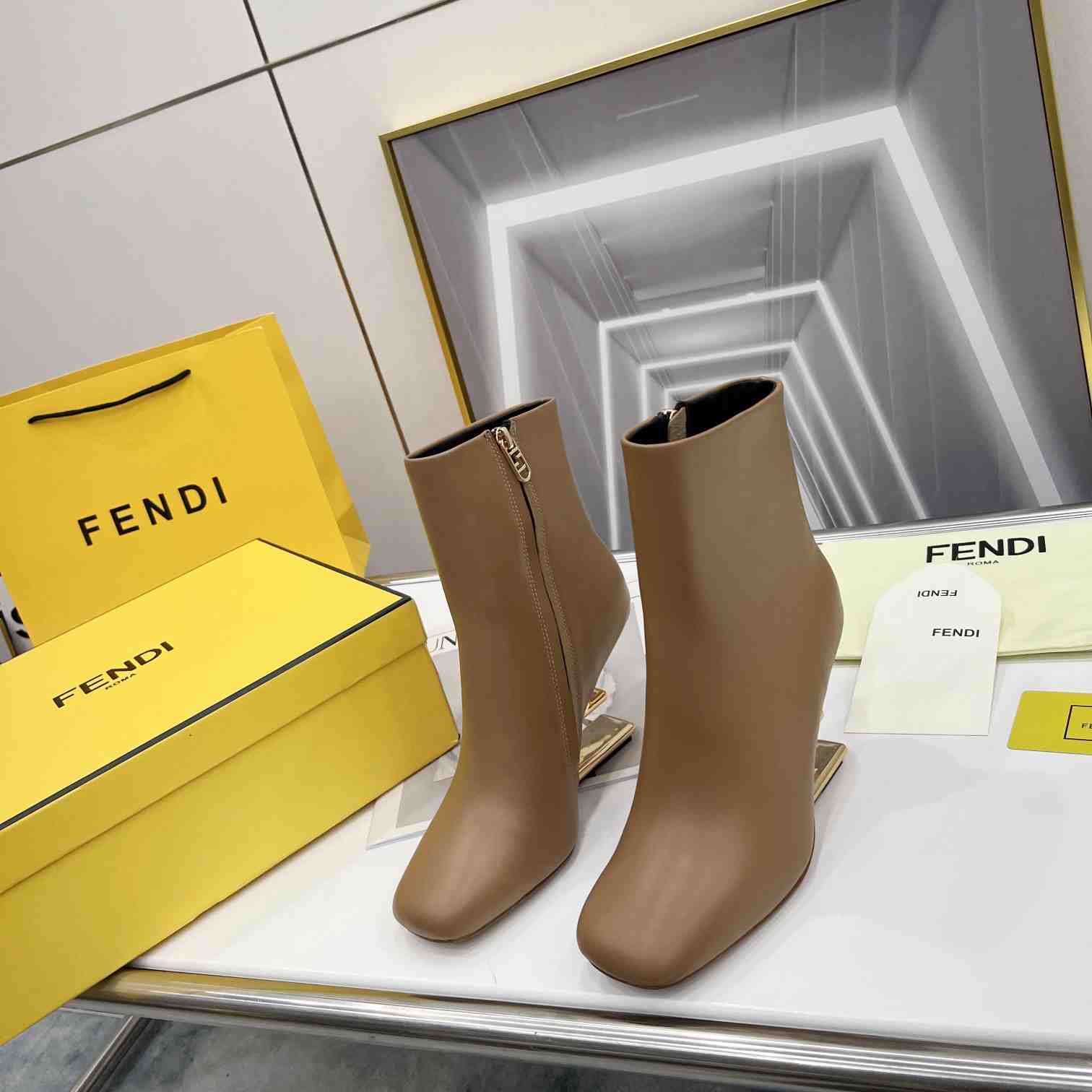 Fendi First High-Heeled Boots - DesignerGu