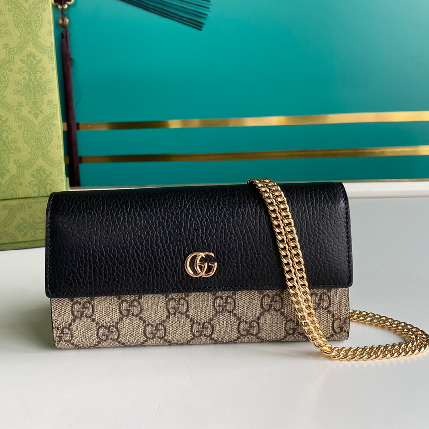 Gucci GG Marmont Chain Wallet(19-10-3.5CM)    - DesignerGu