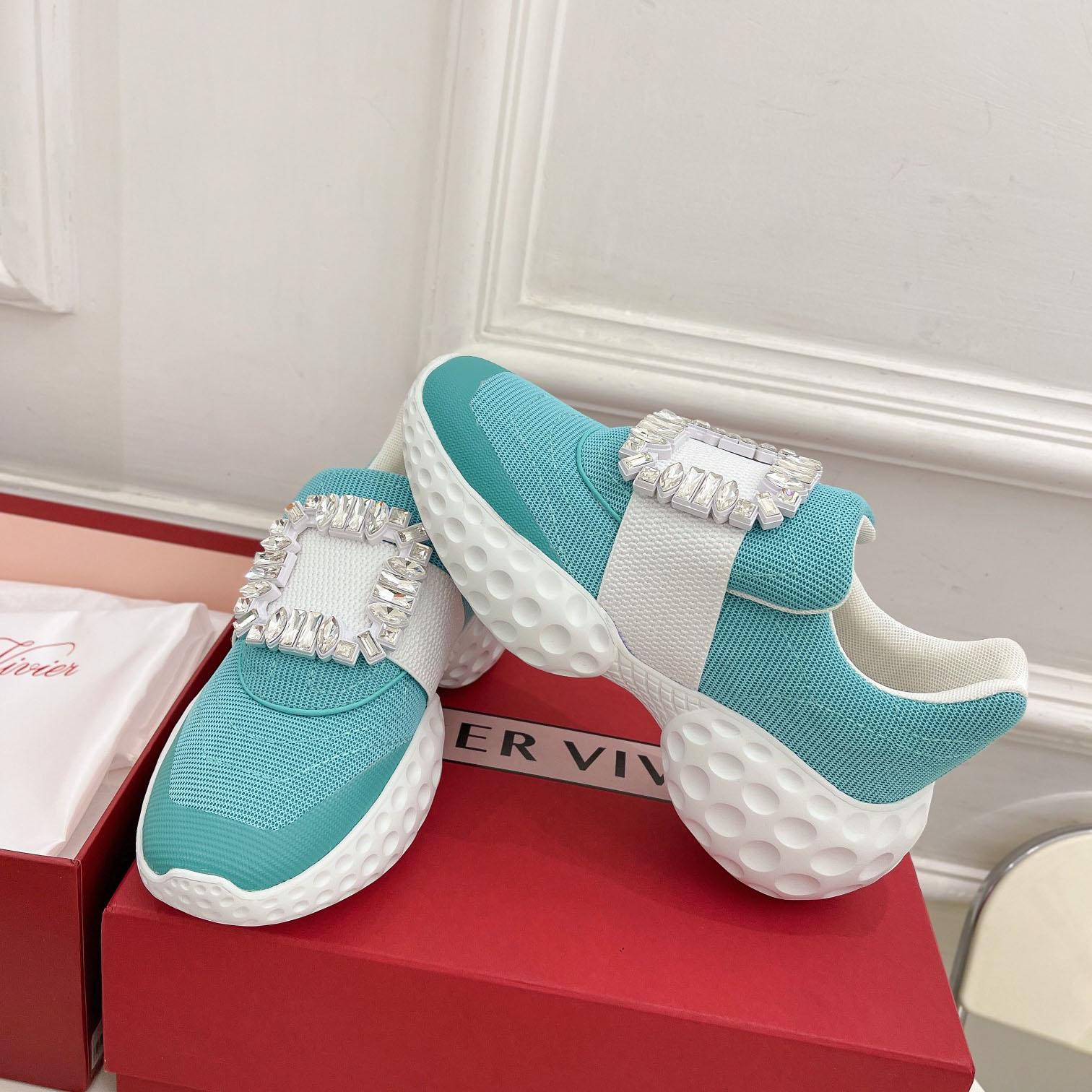 Roger Vivier Viv Run Moonlight Sneaker - DesignerGu