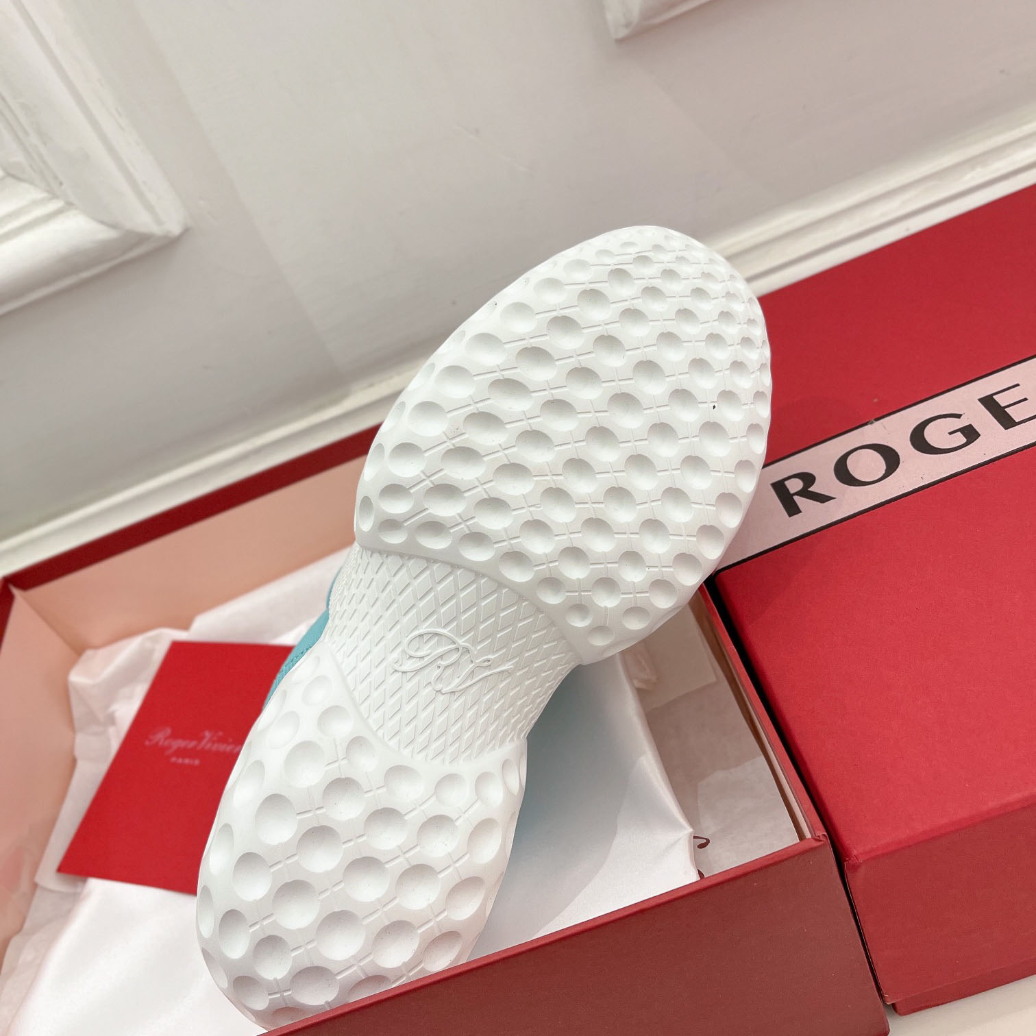 Roger Vivier Viv Run Moonlight Sneaker - DesignerGu