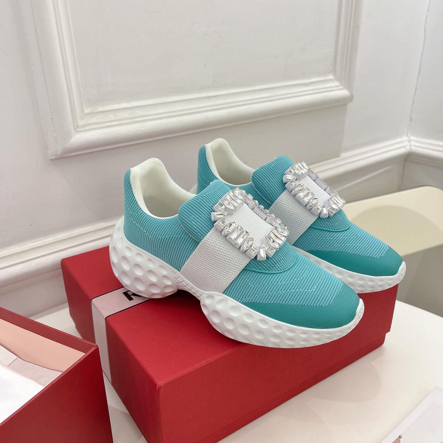 Roger Vivier Viv Run Moonlight Sneaker - DesignerGu