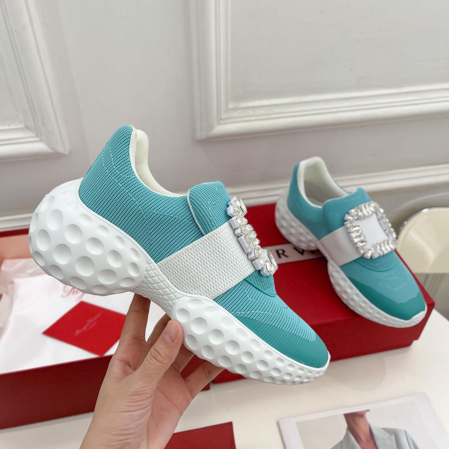 Roger Vivier Viv Run Moonlight Sneaker - DesignerGu