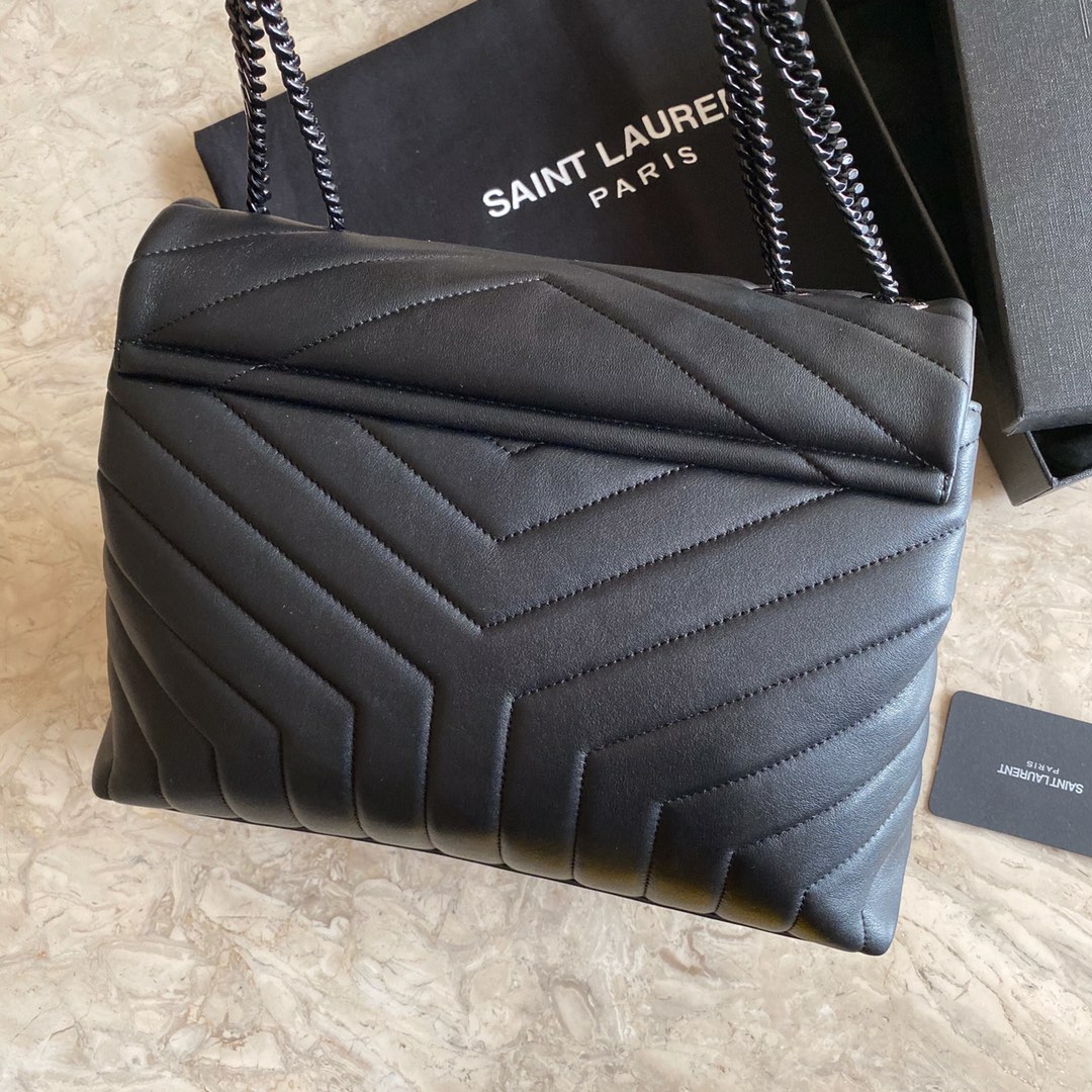 Saint Laurent Loulou Chain Bag In Quilted 