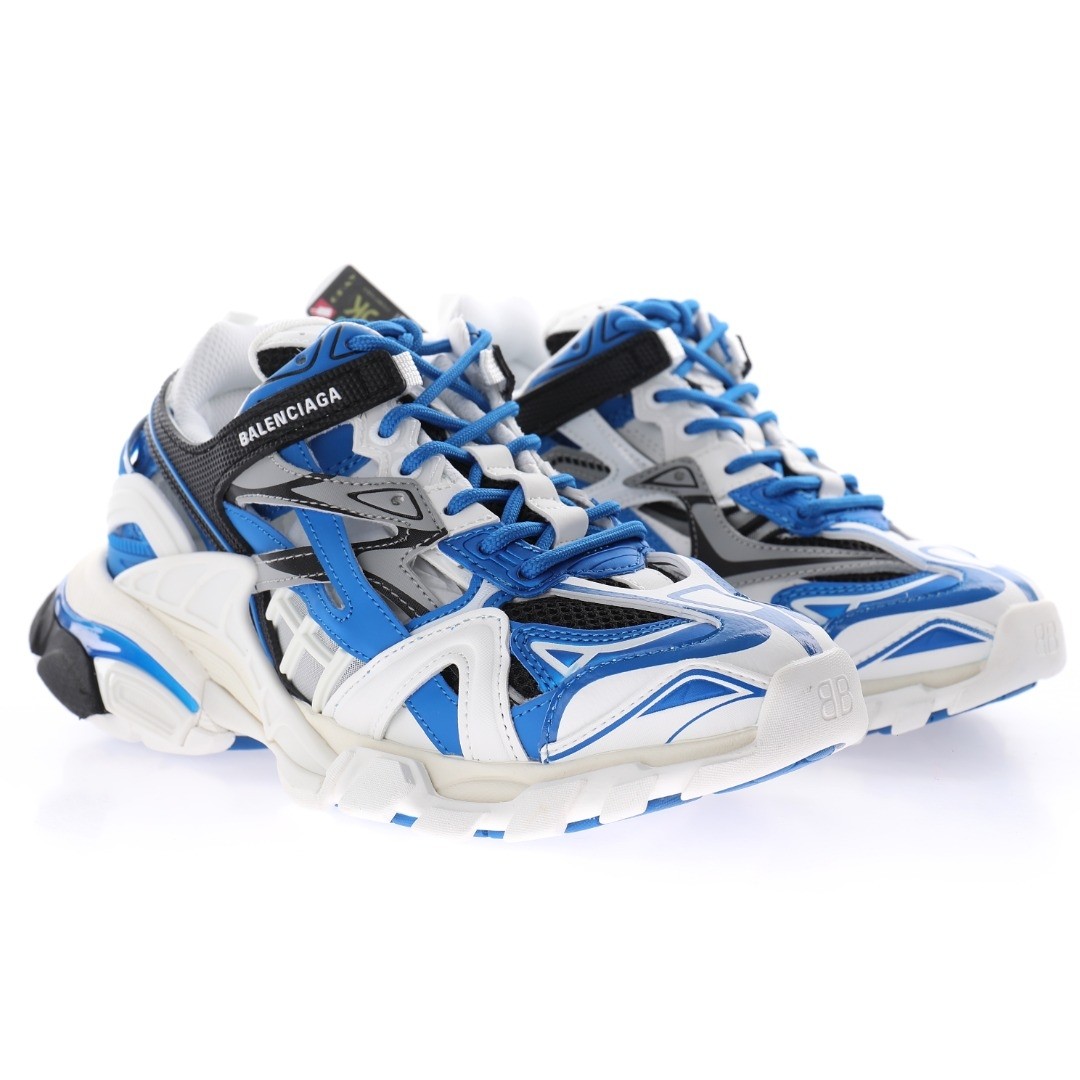 Balenciaga Track 2.0 Blue White Sneaker - DesignerGu