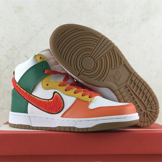 Nike Dunk High University “Chenille Swoosh” Sneakers     DR8805-100 - DesignerGu