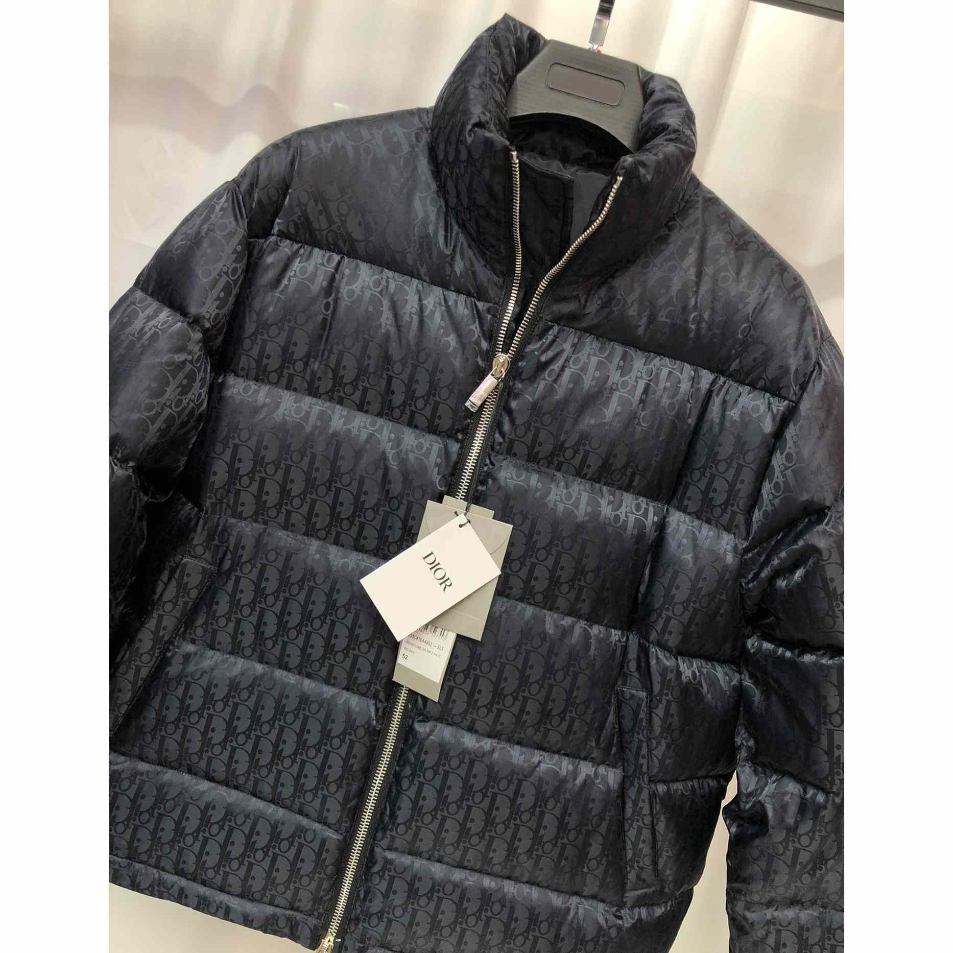 Dior Oblique Print Down Puffer Jacket - DesignerGu