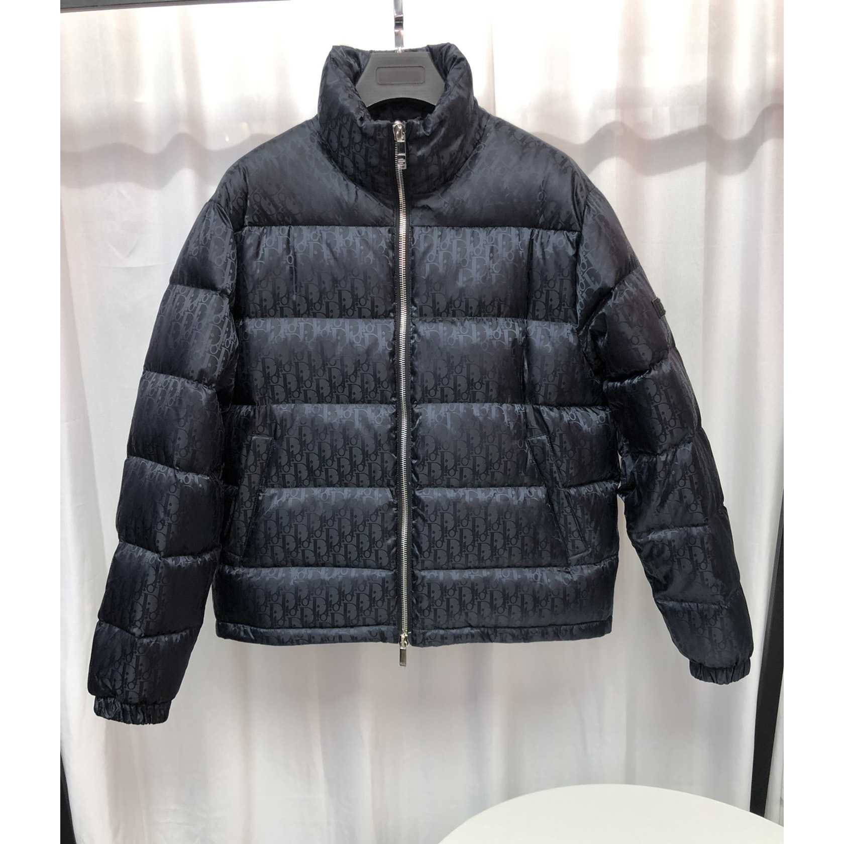 Dior Oblique Print Down Puffer Jacket - DesignerGu