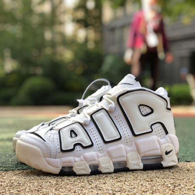 Nike Air More Uptempo White Black Sneaker    917593-100 - DesignerGu