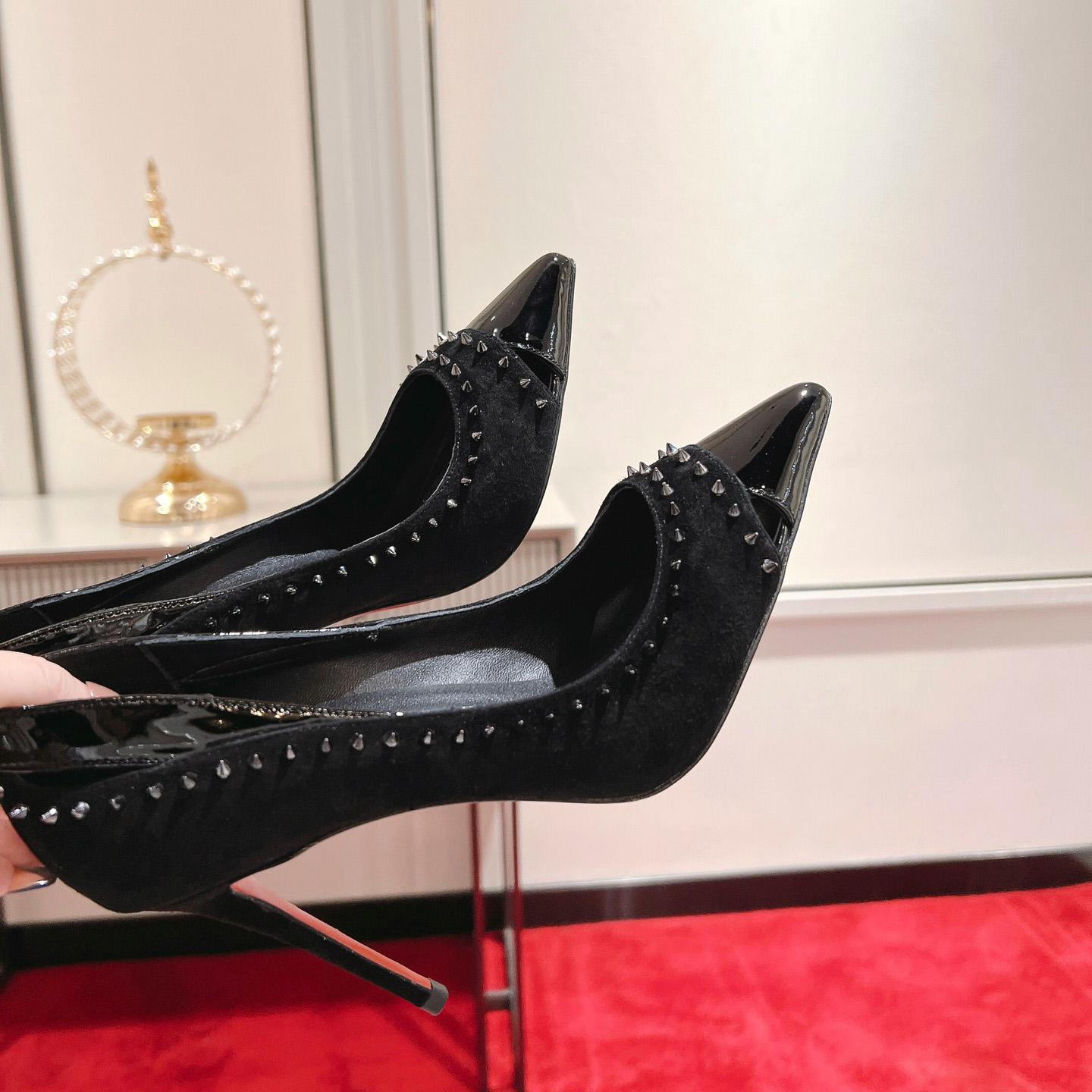 Christian Louboutin Duvette Spikes Pump   100mm - DesignerGu