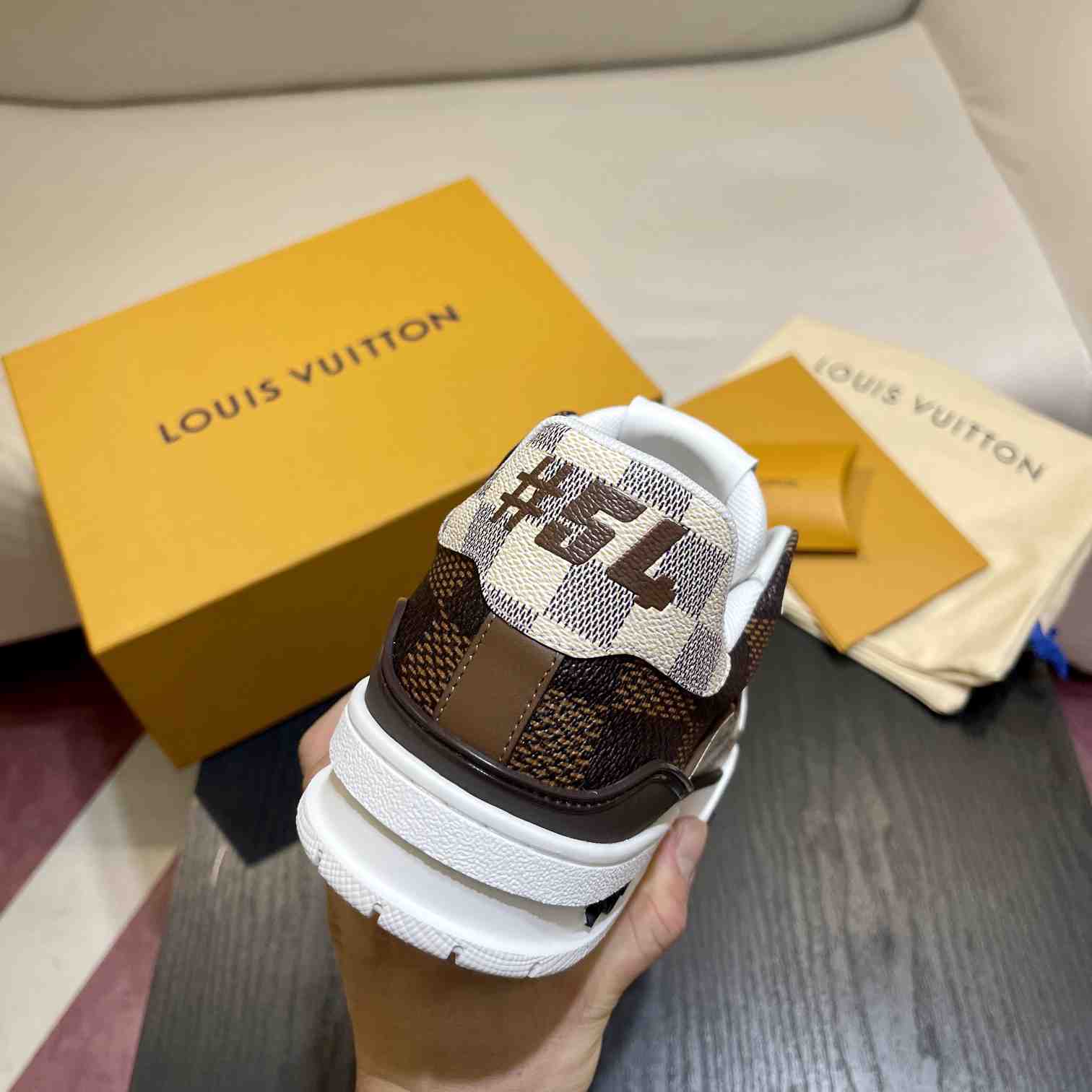 Louis Vuitton LV Trainer Sneaker    (Upon UK Size)   1AAV8Y - DesignerGu