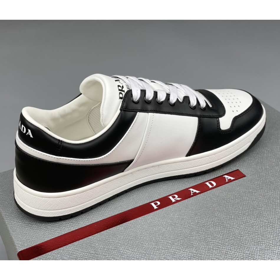 Prada Downtown Leather Sneakers - DesignerGu