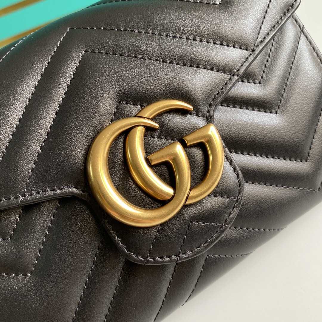 Gucci Leather Shoulder Bag(20-13-6cm)   474575 - DesignerGu