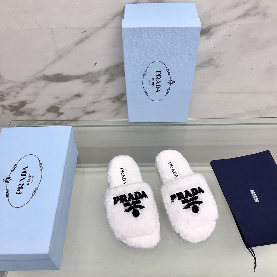 Prada Terry Cloth Slides - DesignerGu